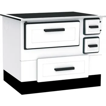 ALFA PLAM Sporák ALFA 55 teplovzdušný LEVÝ pr. 120 mm bílý 5 kW