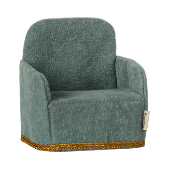 plyšák Maileg - Křeslo pro myšky - Mint