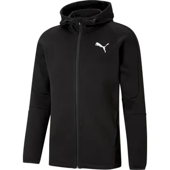 Dámské oblečení PUMA Mikina s kapucí na zip Puma Evostripe Core ČERNÁ