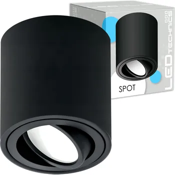Bodové svítidlo Stropní bodové svítidlo kulatý ledTechnics černé