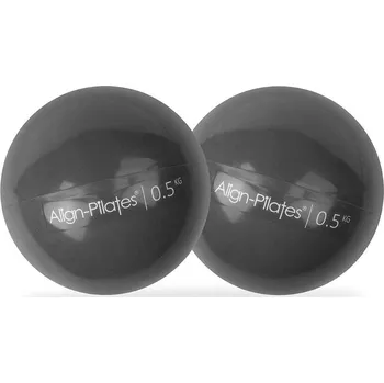 BODHI Pilates míče 2 x 0,5 kg ŠEDÁ