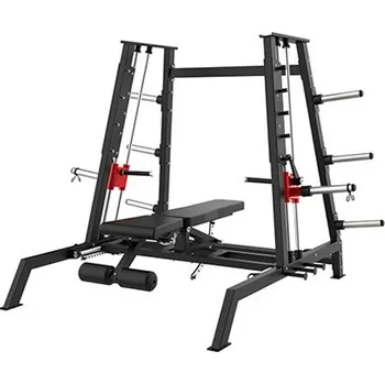 Posilovací lavice Bench Press IRONLIFE Power Smith Dual System, polohovatelná lavice
