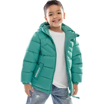 Chlapecká bunda SIROKO Chlapecká prošívaná bunda Jellybean 9 LET ZELENÁ