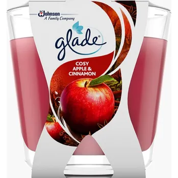 vonný vosk Glade svíčka vonná Decor Cosy Apple & Cinnamon, 70 g