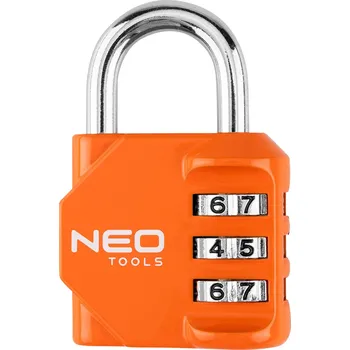 Visací zámek NEO TOOLS Visací zámek na skříňku 66 × 43 × 22 mm