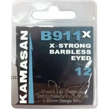 Rybářský háček Háčky zemní Kamasan Barbless Eyed 10 ks
