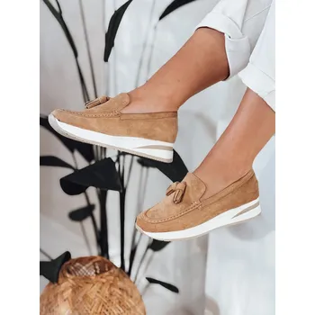 Dámské mokasíny Mokasíny dámské na lehkém klínku MOCCKO ZY0715 Barva: Khaki, Velikost: 40