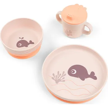 Done by Deer Foodie jídelní set Wally - růžový