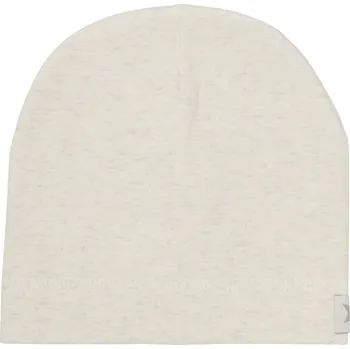 Kojenecká čepice HUTTELiHUT - Kojenecká bavlněná čepička - Béžový melír VARIANTY: 50/56