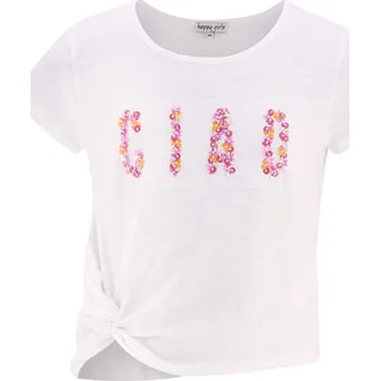 Dívčí tričko Tričko happy girls by Eisend Weiß/ Pink 2136647 128