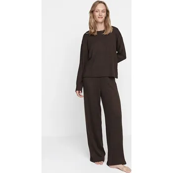 Dámské pyžamo trendyol Dunkelbraun 769906 S