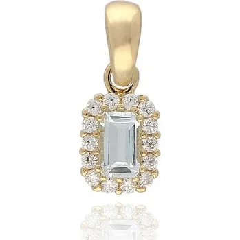 Přívěsek MOISS přívěsek ze žlutého zlata TOPAZ