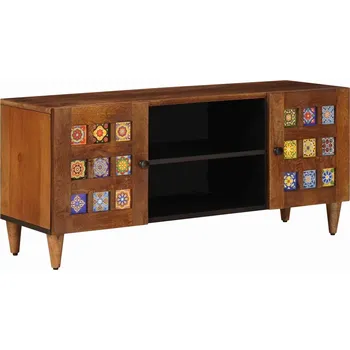 Televizní stolek vidaXL Televizní skříň s policí Vlašský ořech 105 x 33 x 46 cm [4018224]