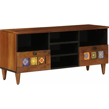 Televizní stolek vidaXL Televizní skříň se zásuvkou Vlašský ořech 100 x 33 x 46 cm [4018242]