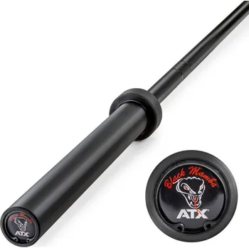 Tyč činky Olympijská osa ATX LINE BLACK MAMBA 2200/50 mm, úchop 28,5 mm