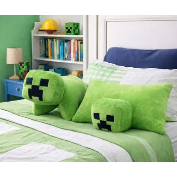 Dekorativní polštářek Mister License Polštářek 3D MINECRAFT CREEPER spínací