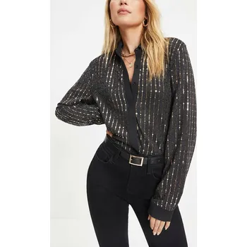 Dámská košile Košile Milan Kiss Schwarz/ Gold 7226346 L