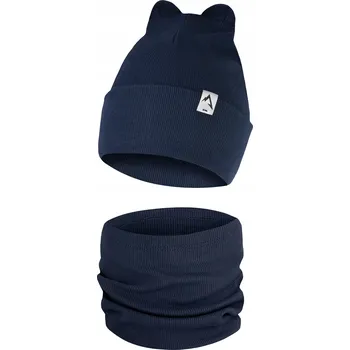 Čepice Only-Kids Čepice s Ušima Nákrčník Set Chlapec Dívka Dítě 5LET+