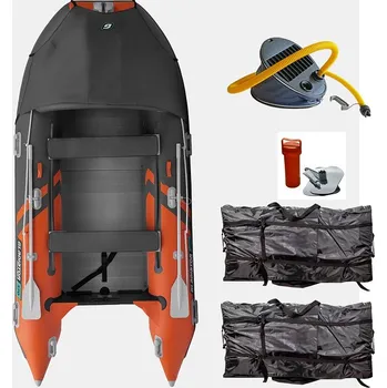Člun Člun GLADIATOR ACTIVE C370AL orange dark grey - nafukovací člun s hliníkovou podlahou - sada: bez motoru