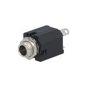 Elektrická zásuvka Zásuvka Jack 6,35mm zásuvka stereo přímý do panelu pájení