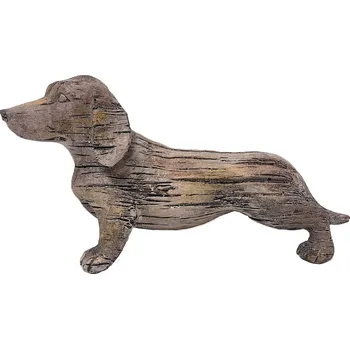 Zahradní dekorace Pes jezevčík dřevěný design