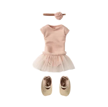plyšák Maileg - Oblečení pro králičí baletku - Rose - Vel. 2