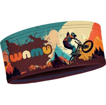 Nákrčník Čelenka WAMU Mountain Bike Dětská velikost: L / Barva: oranžová/modrá