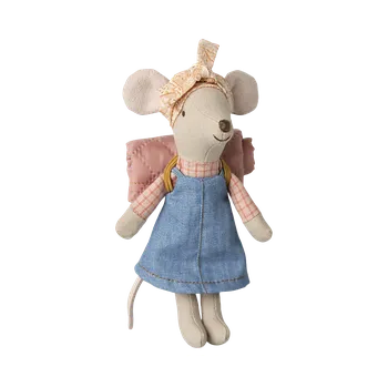 plyšák Maileg - Myška turistka - Velká sestra