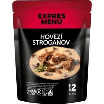 Hotové jídlo EXPRES MENU Hovězí Stroganov 600 g