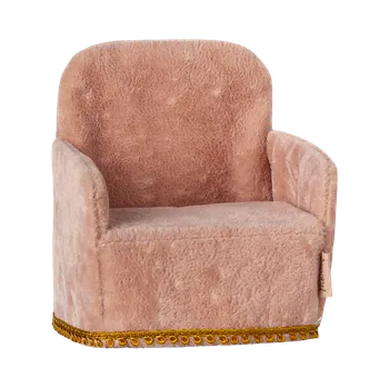 plyšák Maileg - Křeslo pro myšky - Rose