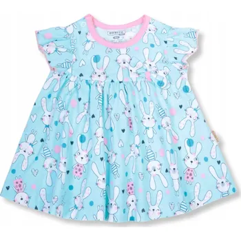 Dámské šaty Bavlna Šaty BONITO pro dívky, velikost 74, mátově hnědé