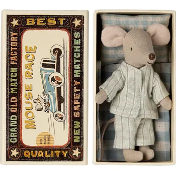 plyšák Maileg - Velký bráška v krabičce od sirek