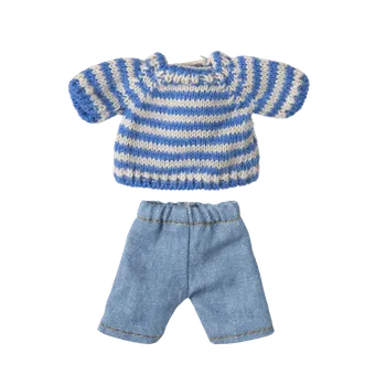 plyšák Maileg - Oblečení pro velkého brášku - Svetr a džíny