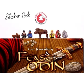 Příslušenství k deskovým hrám MeepleStickers Samolepky pro Hostina pro Ódina