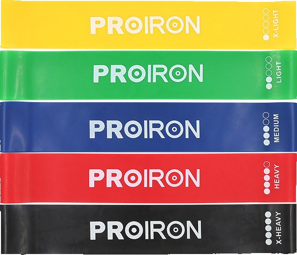 Sada odporových gum PROIRON - 5 ks