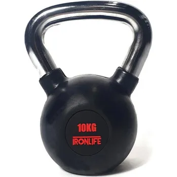 Kettlebell IRONLIFE 10 kg, pogumovaný