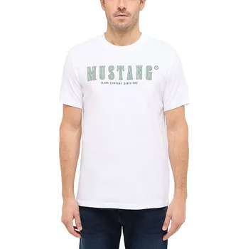 Pánské tričko Tričko Mustang Weiß 8821778 XL