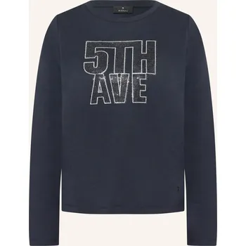 Dámský svetr Monari Dlouhé Rukávy S Ozdobnými Kameny, tmavě modrá