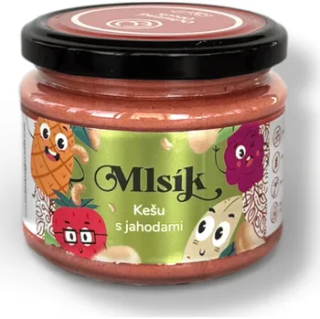 Mlsík krém kešu s jahodami