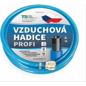 Zahradní hadice Tubi Italia Bohemia Hadice tlaková s rychlospojkami Tubi Profi 6 x 12 mm, délka 5 m průhledná