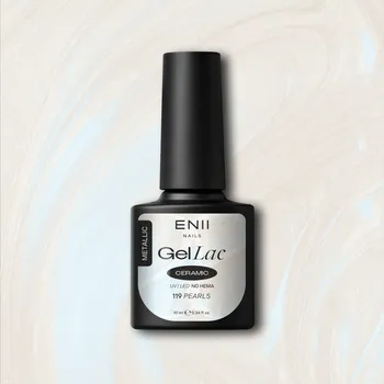 Lak na nehty ENII NAILS Gel lak Ceramic 119 Pearls - gelový lak bez HEMA, 10 ml