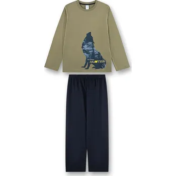 Chlapecké pyžamo Sanetta Khaki/ Dunkelblau 7190194 176