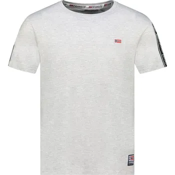 Pánské tričko Tričko Geographical Norway Grau 7687783 S