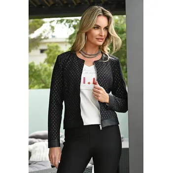 Dámská vesta Bunda Bleu d'Azur Schwarz 5141981 38