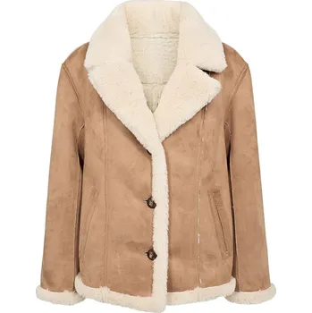 Dámská vesta Bunda NÜMPH Camel/ Creme 5741708 42