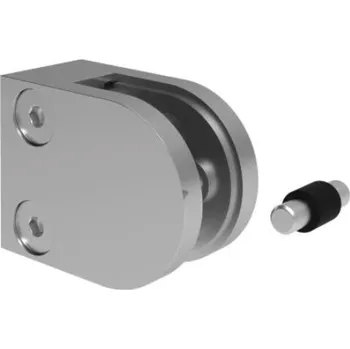 Zábradlí Hahn Steel Držák skla 50x40mm, pro plochý podklad, model 20 - ZAMAK slitina, LESK