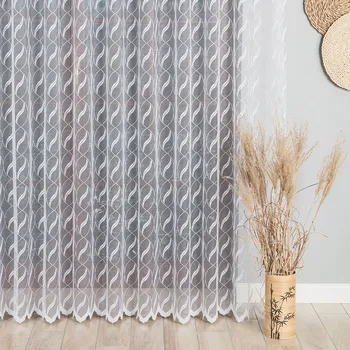 Záclona Albera obšití okrajů a tunýlek 6 cm 150