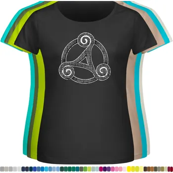 damske-levne-bavlnene-tricko-potisk-druid-kelt-symbol-triskel Barva: Black -černá, velikost: 8XL