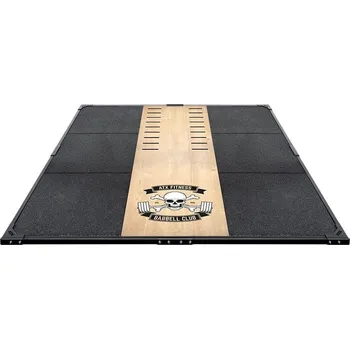 Zátěžová podložka Tréninková platforma ATX LINE Weight Lifting / Power Rack XL, 3 x 3 m, logo Barbell Club