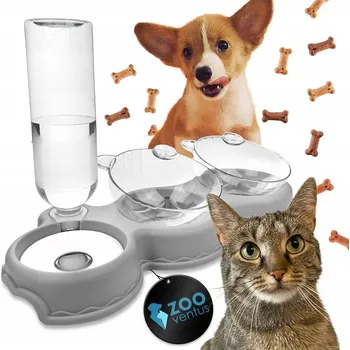 Miska pro psa Napáječka z plastu ZooVentus bílá 0,5 l